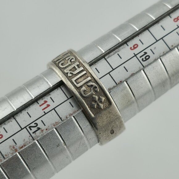 Russian Sterling Silver Ring 925 Band Size 10 Vintage Religious Jewelry USSR - Picture 6 of 11